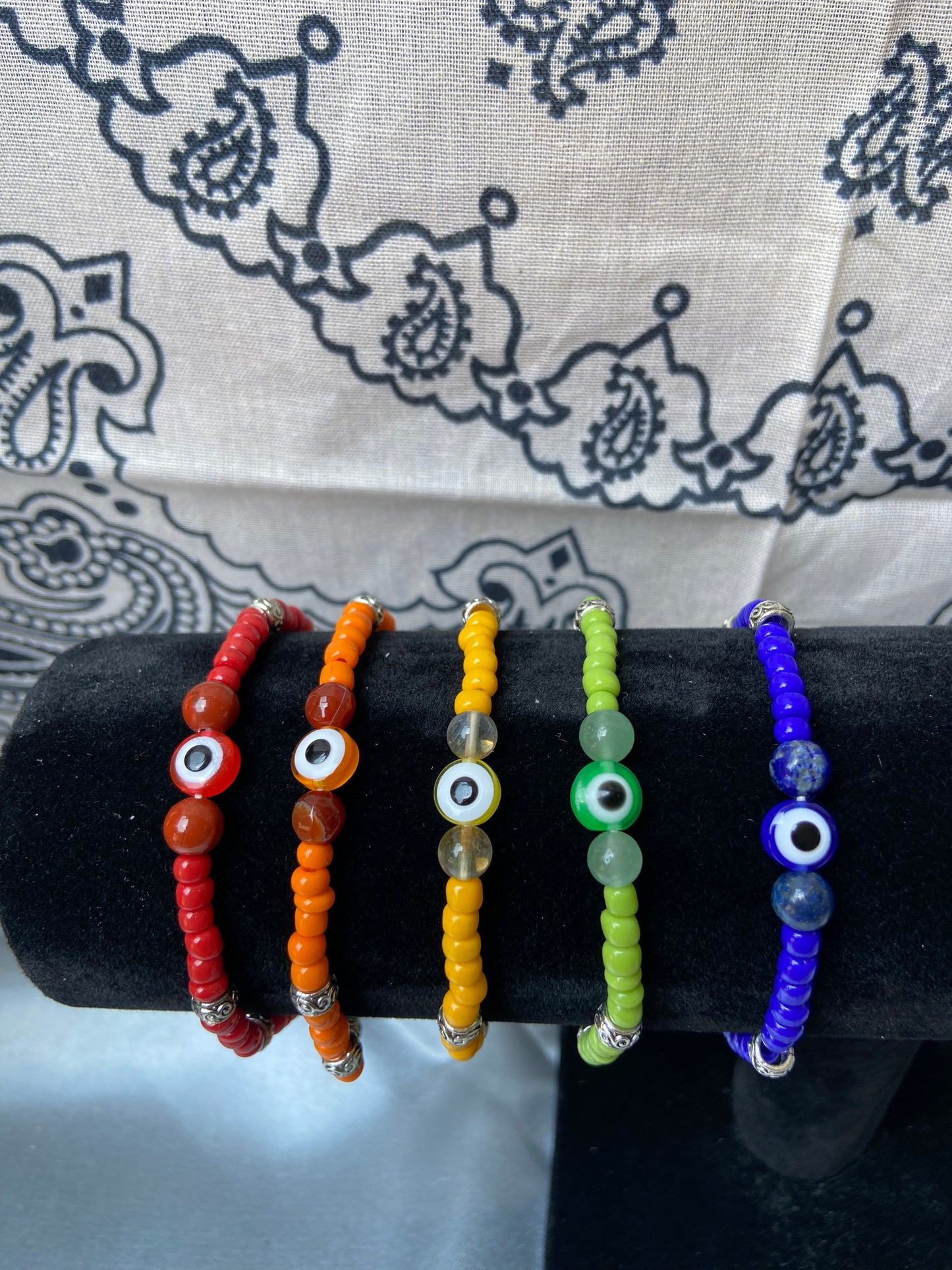 Assorted Nazar ‘evil eye’ stacker bracelets