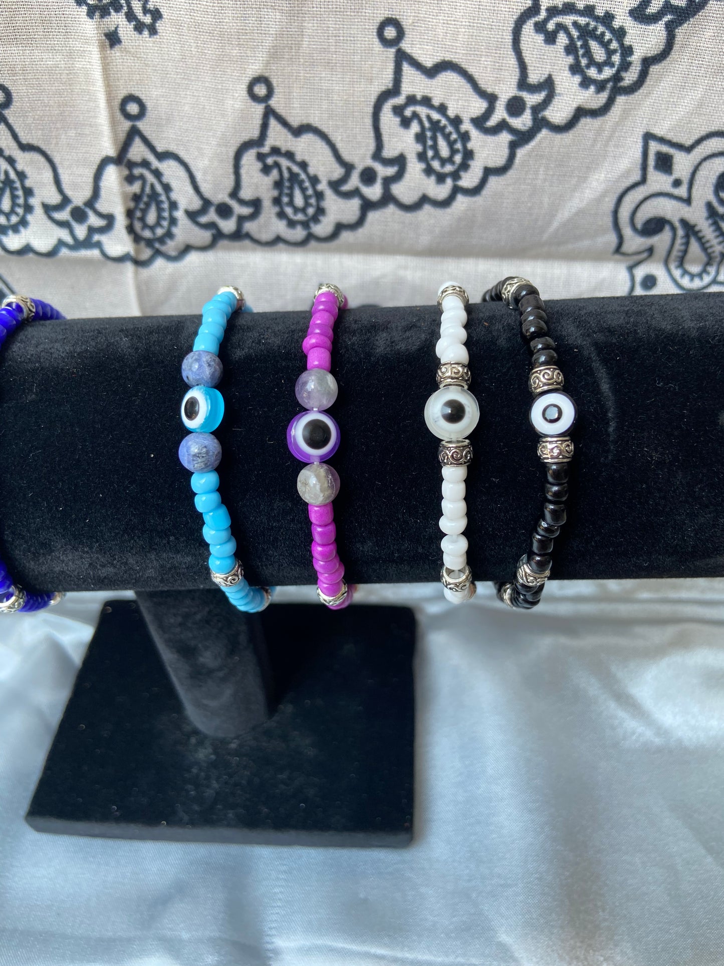 Assorted Nazar ‘evil eye’ stacker bracelets