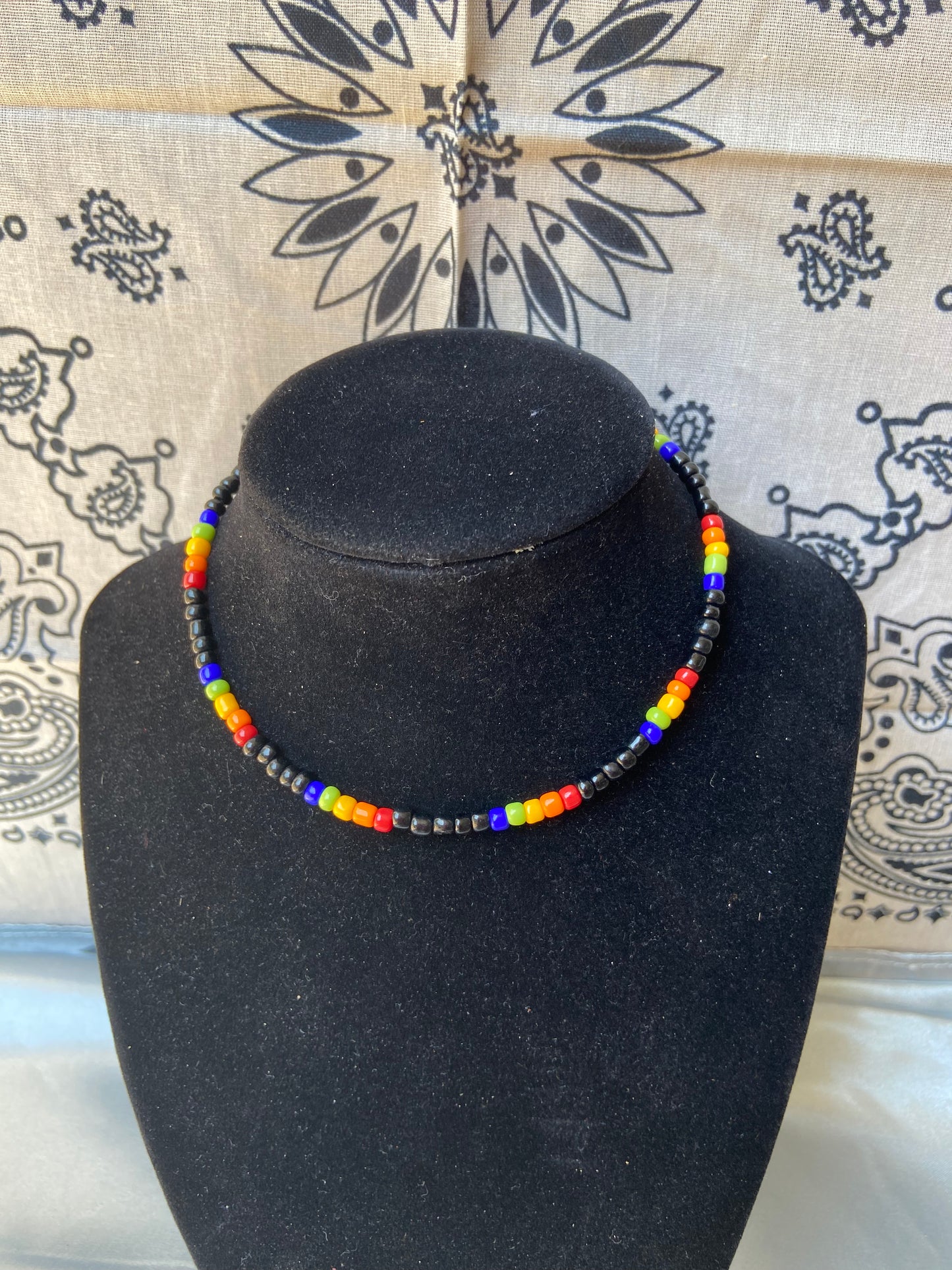 Rainbow choker