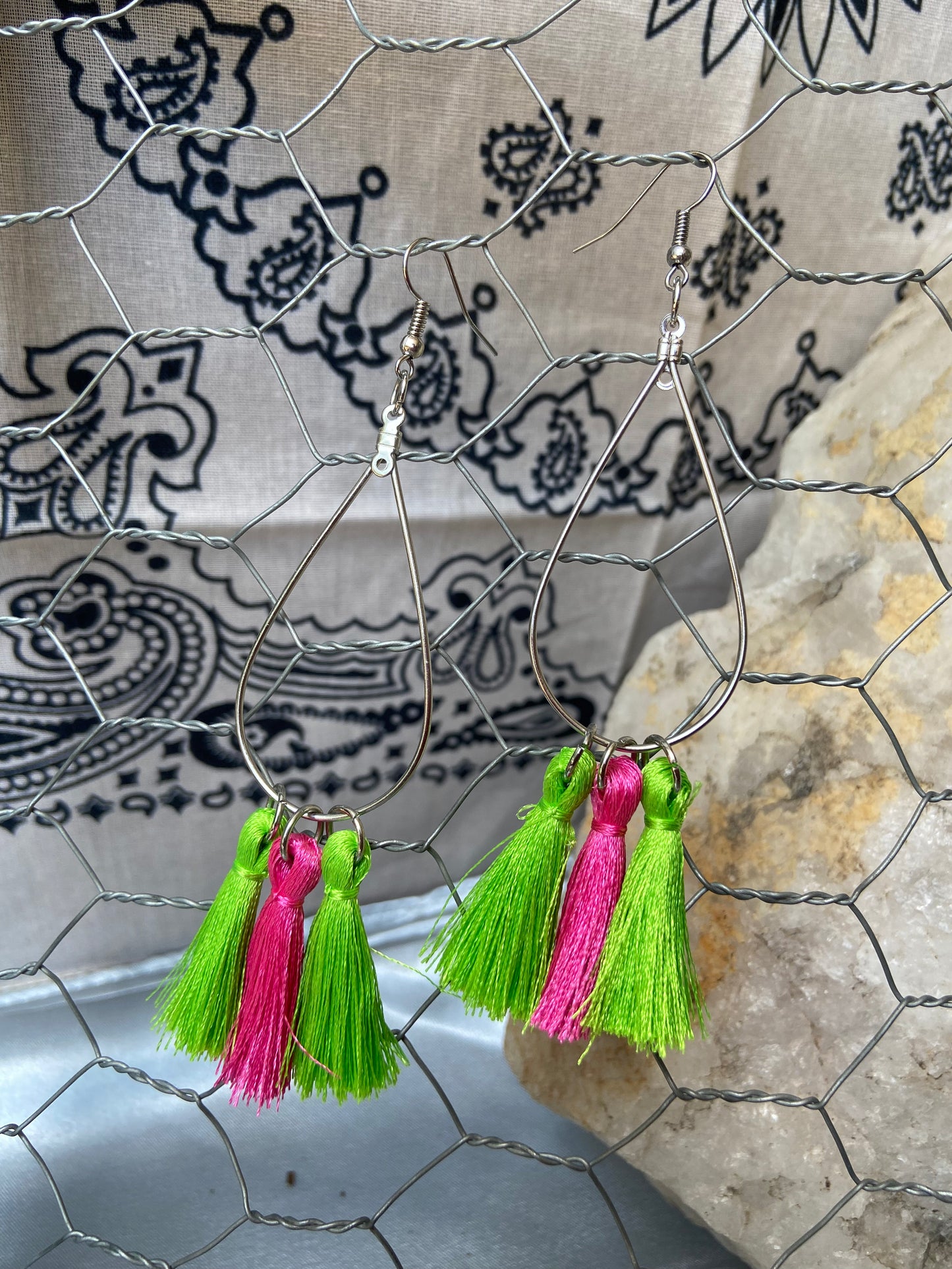 Watermelon smile earrings